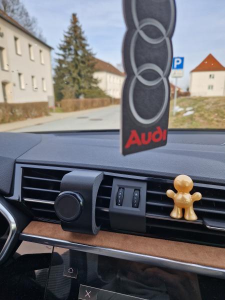 RS-Mount, fahrzeugspezifischer Handyhalter passend für Audi Q3 F3 Baujahr 2018-2023, Made in Germany